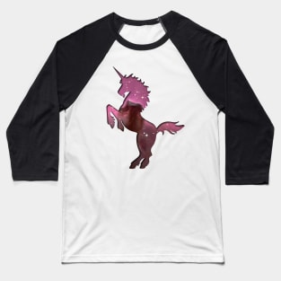 Horsehead Nebula Unicorn Silhouette Baseball T-Shirt